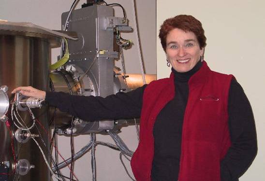 Kathy Flanagan with one of her toys, courtesy of Dr. Stephen S. Murray