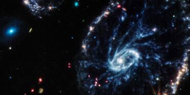 Cartwheel Galaxy observed by JWST using MIRI.