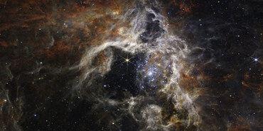 Tarantula Nebula observed by JWST using NIRCam.