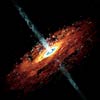 Artist's rendition of a black hole