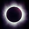 Image of solar eclipse over Brazil