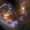 Image of a pair of colliding galaxies