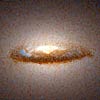 Image of a disk of dust and gas in the galaxy NGC 7052
